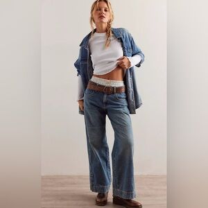 Benji Relaxed Wide Leg Jeans NWOT salt of the earth